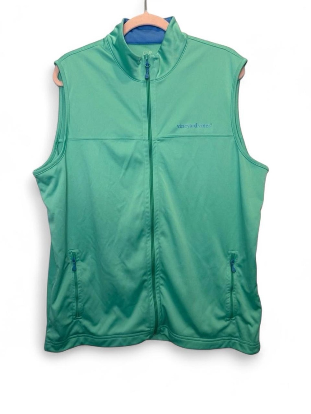 Vineyard Vines Men's Stillwater Performance Golf Vest Mint Green Large Preppy